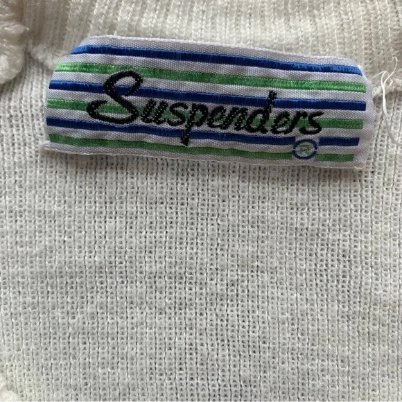 ‼️SALE‼️ 2/$25 Vintage Crew Neck Sweater with Green and Purple Stripes - Picture 9 of 9